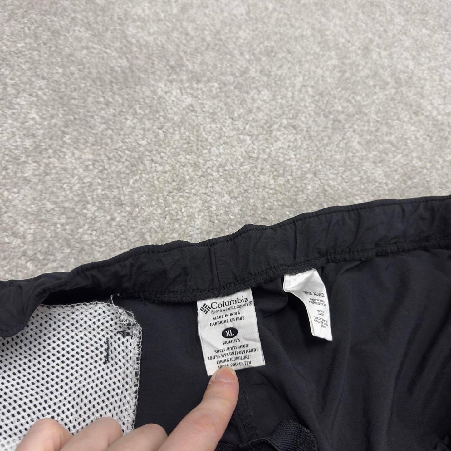 Y2K Columbia Cargo summer shorts black Loose utility festival tech shorts