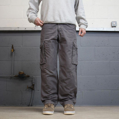 00s Carhartt cargo pants grey W32L30 90s skater style workwear cargos relaxed