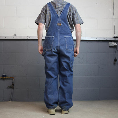 Vintage dungarees denim overalls navy blue Work’n Gear workwear bib & brace utility