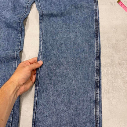 Blue Wrangler carpenter jeans W36L34 loose cargo skater style jeans