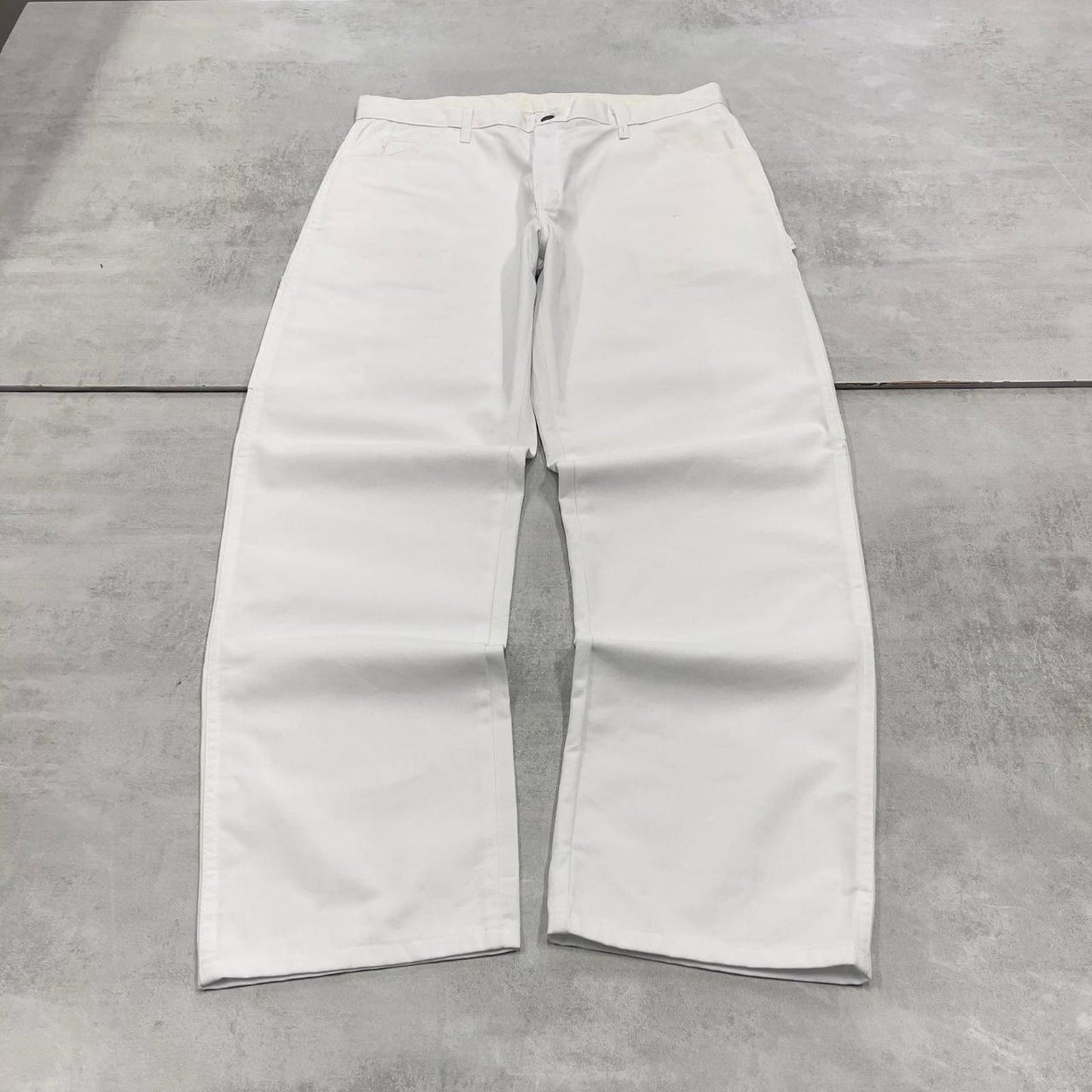 Dickies carpenter jeans W36L32 baggy white canvas cargo skater style jeans