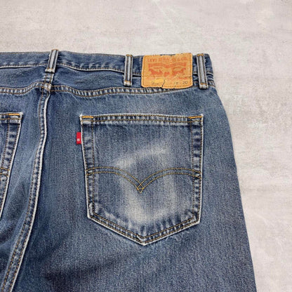 Blue Levi's 505 jeans W38L30 loose denim jeans red tab logo