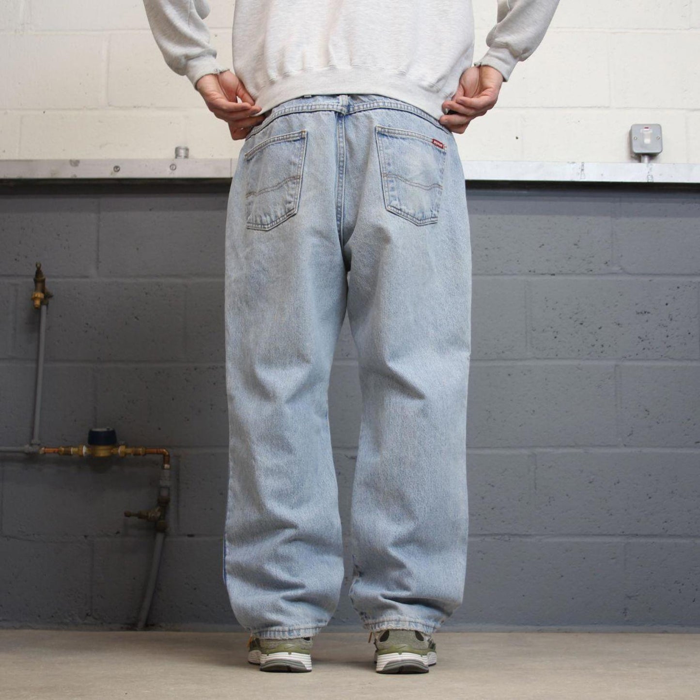 Vintage Y2k Dickies skate jeans blue Loose 5 pocket denim workwear pants