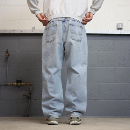Vintage Y2k Dickies skate jeans blue Loose 5 pocket denim workwear pants