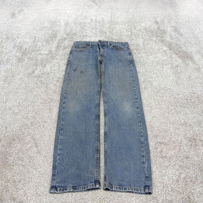 Vintage y2k Levis 505  jeans blue Casual style 5 pocket straight leg denim pants