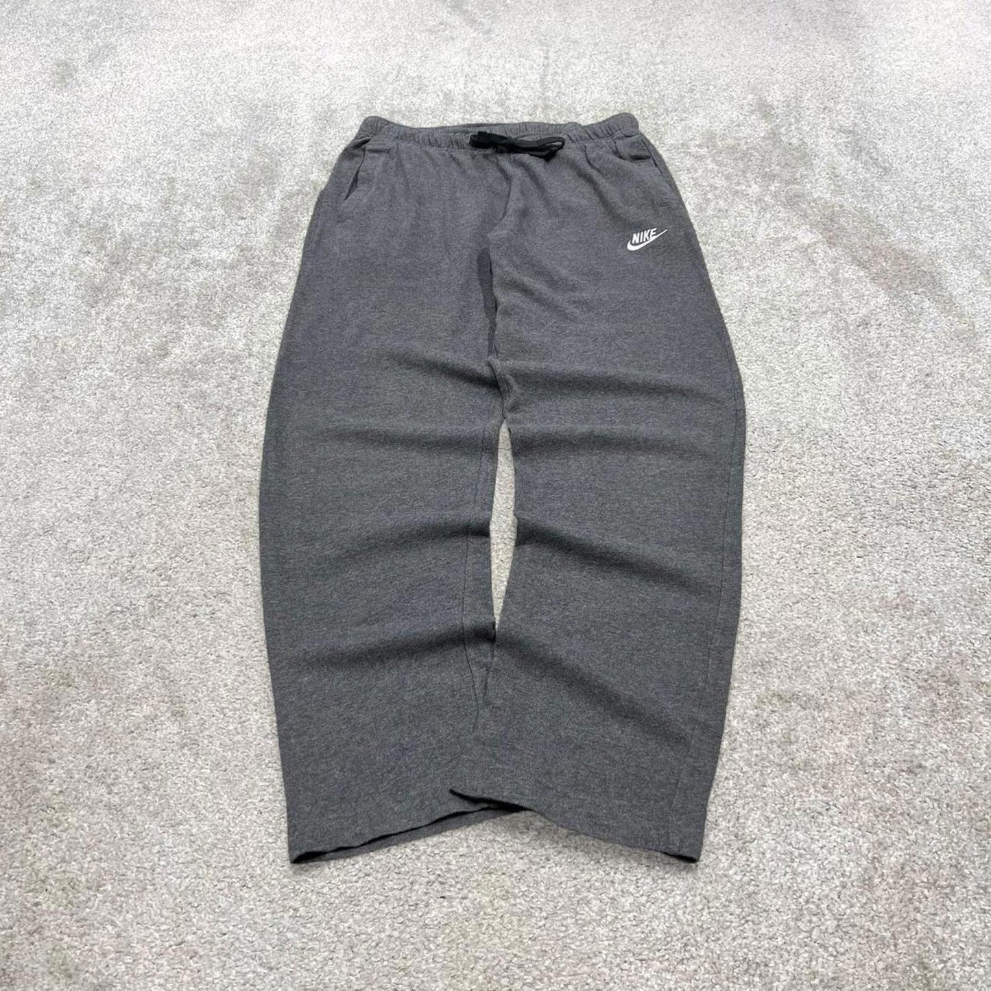 Vintage y2k Nike tracksuit bottoms grey Floaty lightweight swoosh logo gym jogger sweatpants