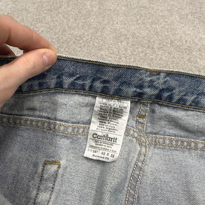 Y2K baggy Carhartt denim jeans blue Loose relaxed fit skate style workwear pants