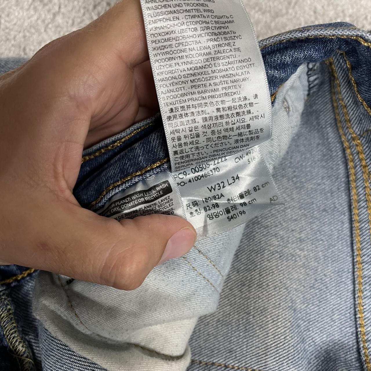 Levi's 505 straight fit jeans y2k blue Regular straight leg denim pants red tab logo