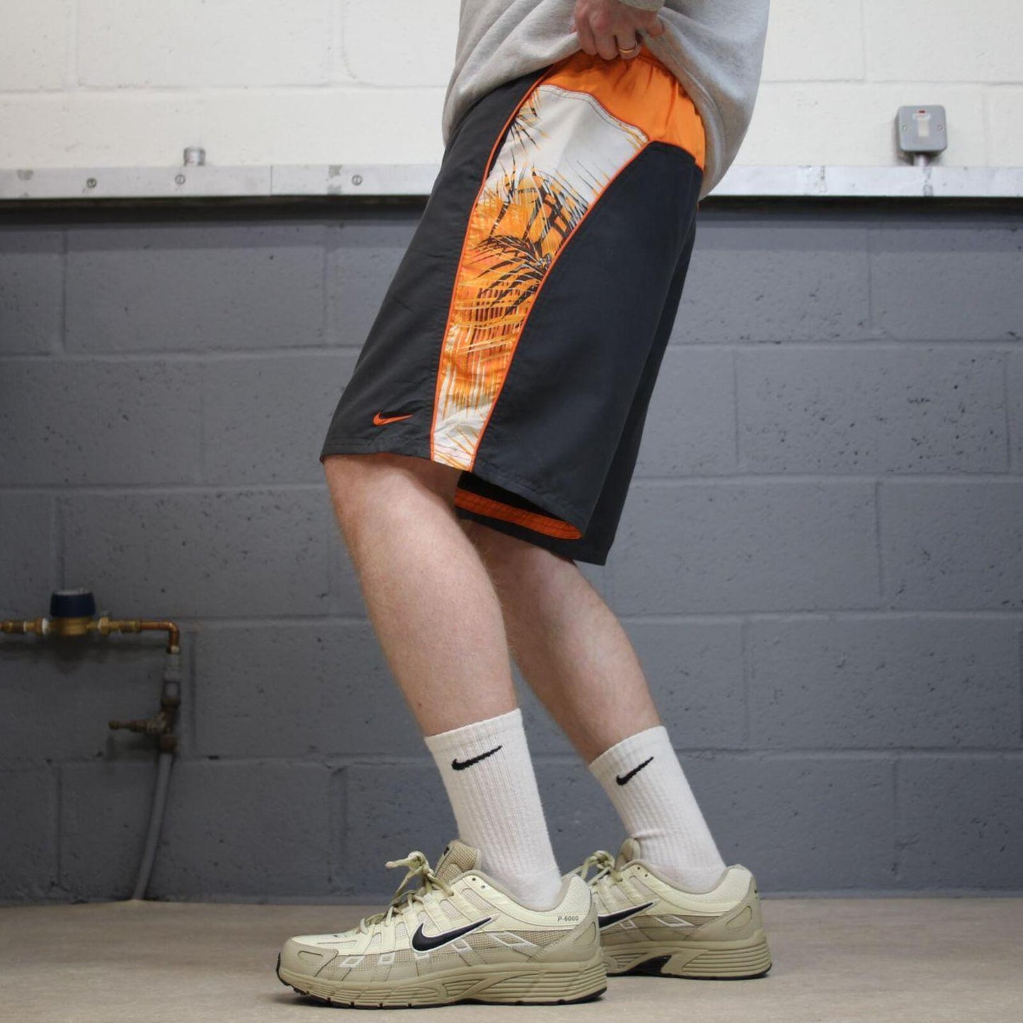 Nike floaty swim shorts y2k grey Mesh lined comfy loose floaty summer gym