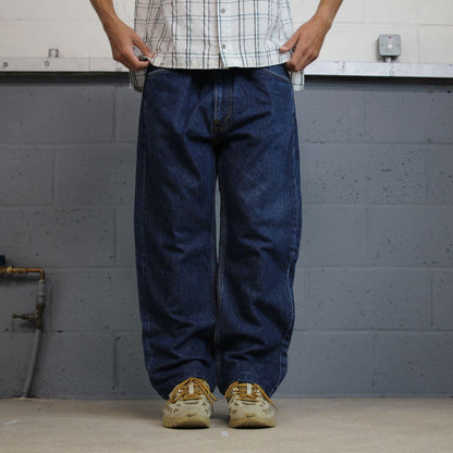 Levi’s 505 jeans Y2K blue straight leg denim Levi’s straight leg 2000s style pants red tab logo