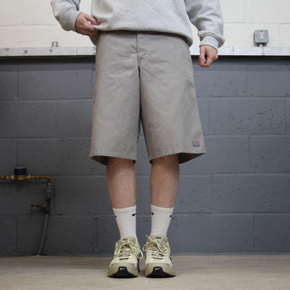 Dickies baggy carpenter shorts grey Twill chino skater style shorts loose long leg