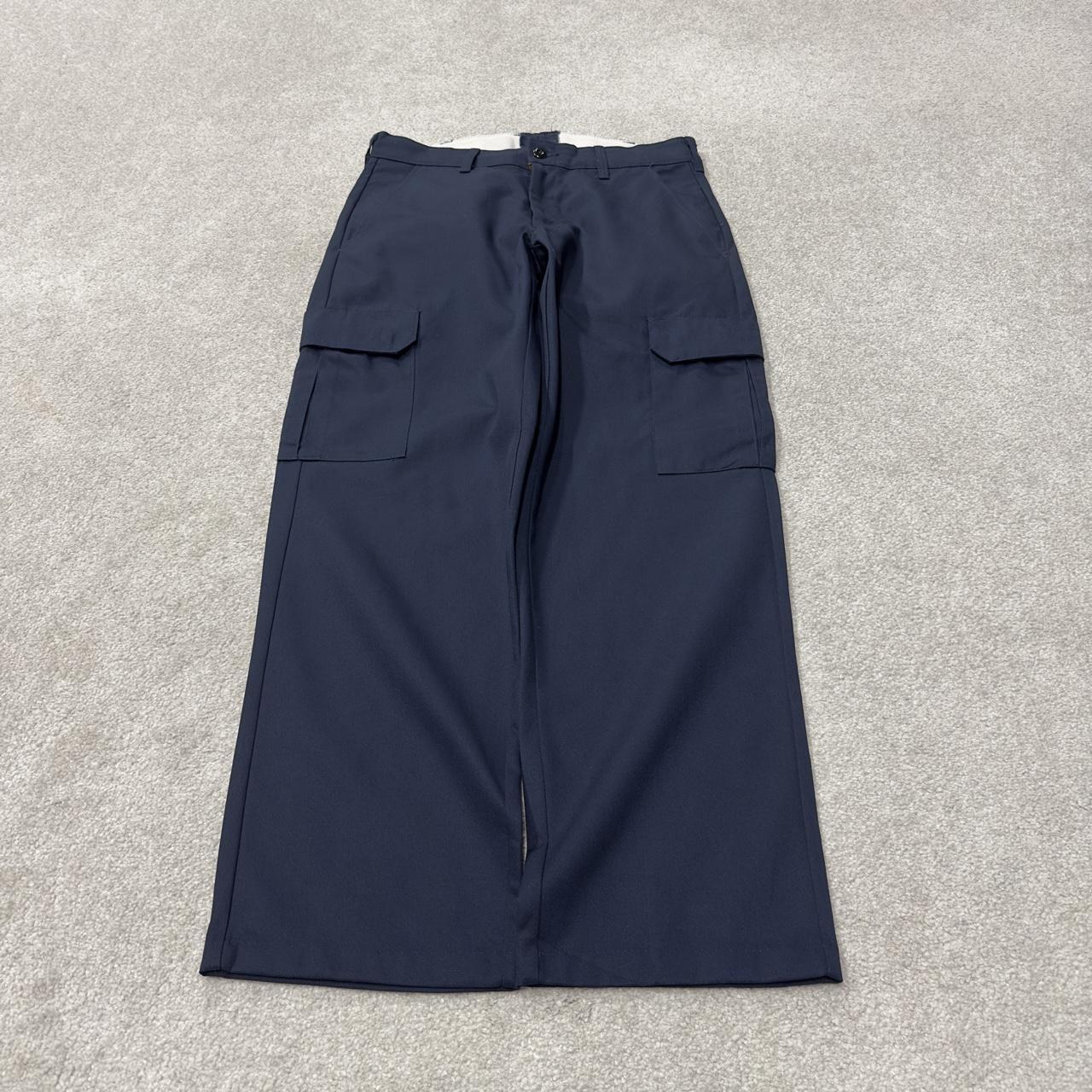 Red Kap chino cargo pants y2k W32L30 navy Straight leg skater workwear pants