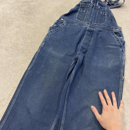 Vintage dungarees denim overalls blue Work’n Gear workwear bib & brace utility