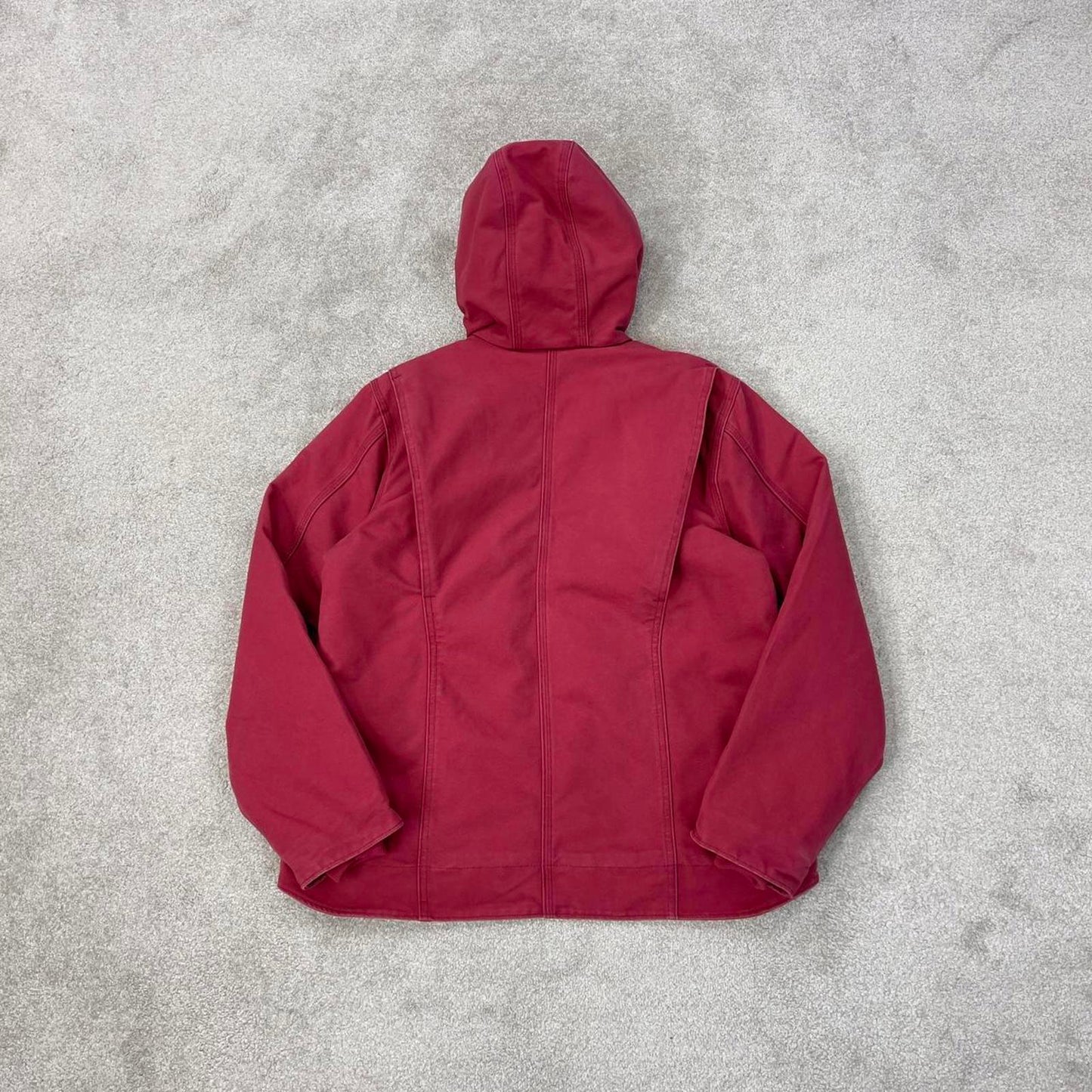 Vintage Carhartt Sierra jacket Large 12/14 dusty pink sherpa lined hooded authentic active