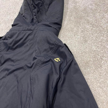 00s Billabong technical parka jacket S women's y2k style black hooded coat winter