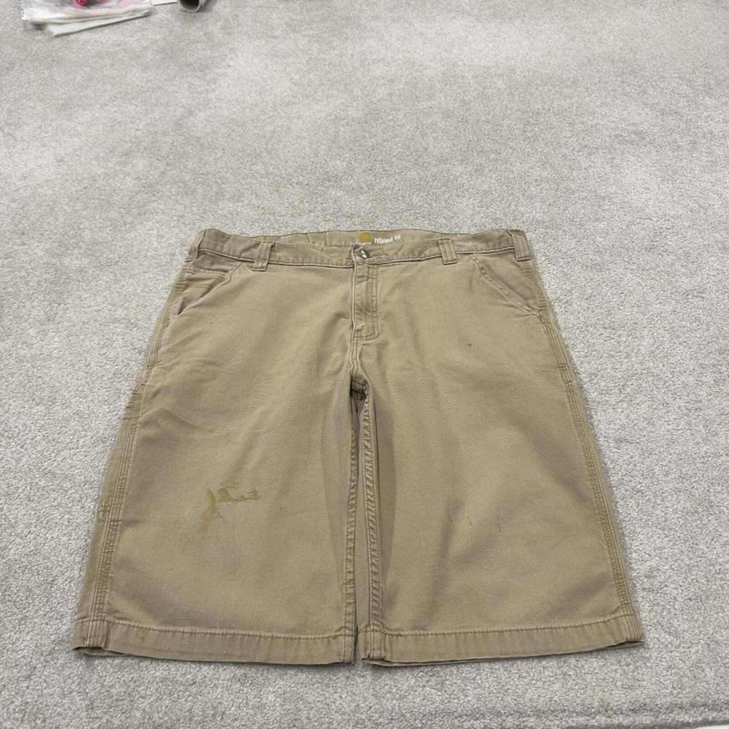Carhartt carpenter shorts khaki Relaxed fit skater style summer work shorts