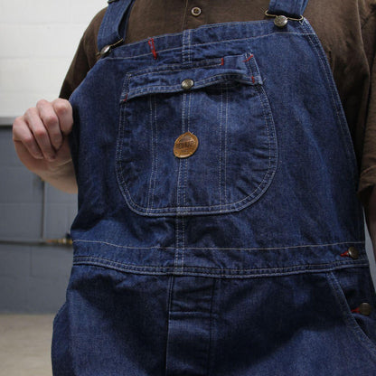 Vintage baggy dungarees denim overalls blue Red Kap workwear bib & brace utility