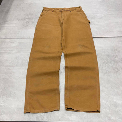 Baggy Carhartt carpenter jeans W34 L34 tan 90s style skater cargos