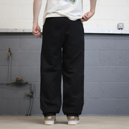 Y2k black Champion joggers S Loose sweatpants embroidered logo