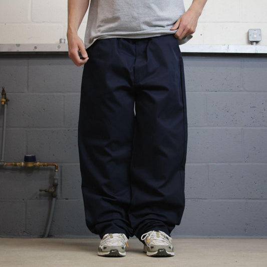 Vintage baggy work pants Red Kap navy Loose twill chino skate style trousers