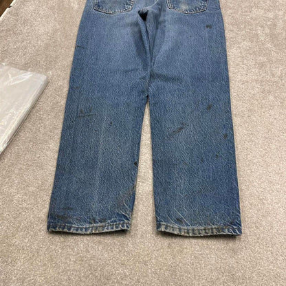 Y2K vintage Carhartt denim jeans blue Loose relaxed fit skate style workwear pants