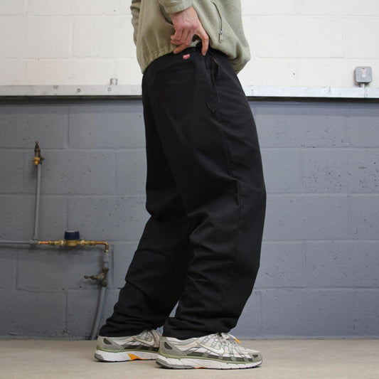 Y2k loose chino work pants black Loose RED KAP twill chino style skate trousers