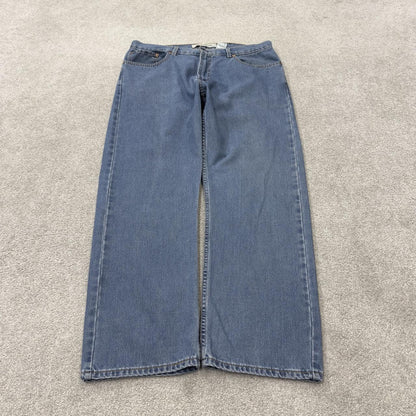 Levi’s 505 jeans Y2K blue denim Levi’s straight leg 2000s style pants red tab logo
