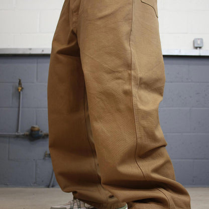 Baggy Duluth Trading jeans W44L30 loose tan denim 90s skater style workwear jeans