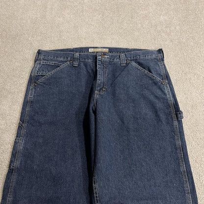 Lee Dungarees baggy jeans blue W40L30 denim carpenter skater cargo pants