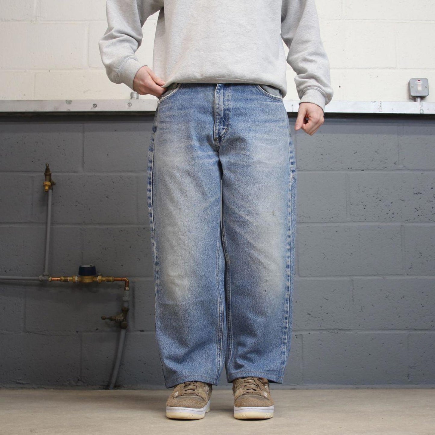 Y2K vintage Carhartt denim jeans blue Loose relaxed fit skate style workwear pants