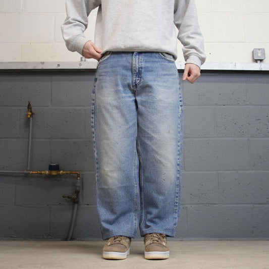 Y2K vintage Carhartt denim jeans blue Loose relaxed fit skate style workwear pants