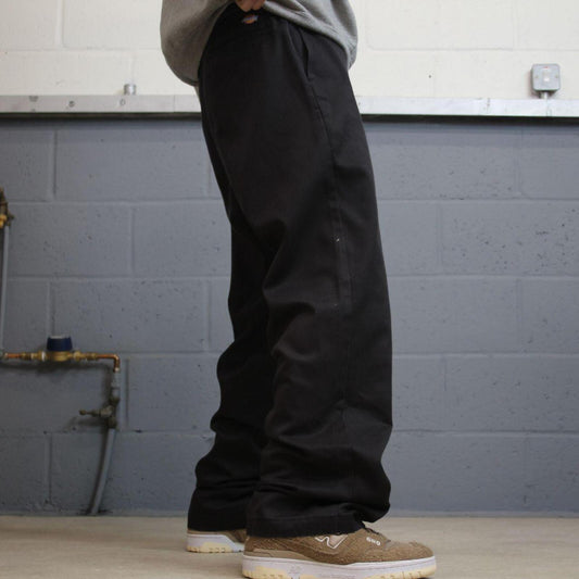 Dickies work pants loose black Twill chino skate style trousers