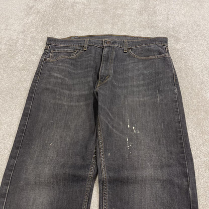 Y2K Levi’s 505 jeans straight leg washed black / grey Straight fit 5 pocket pants belt loops