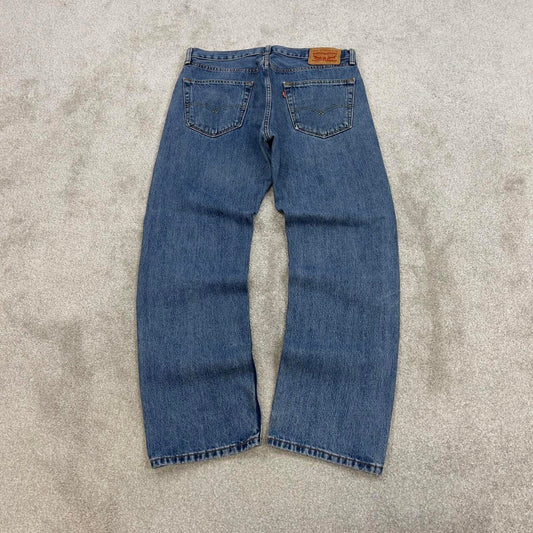 Blue Levis 505 jeans W34L30 y2k 90s style 5 pocket denim pants straight fit