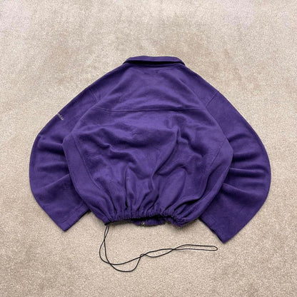 00s Columbia technical fleece XXL men's purple full zip up y2k style autumn adjustable waist