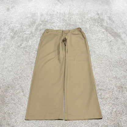 Vintage y2k baggy work pants loose beige Loosehino style skate trousers Red Kap workwear patch logo