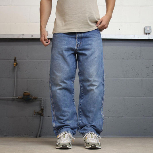 Dickies jeans W38L30 loose blue denim 90s style skater style jeans