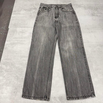 Grey embroidered Rocawear jeans W30L30 y2k style big stitch detailing