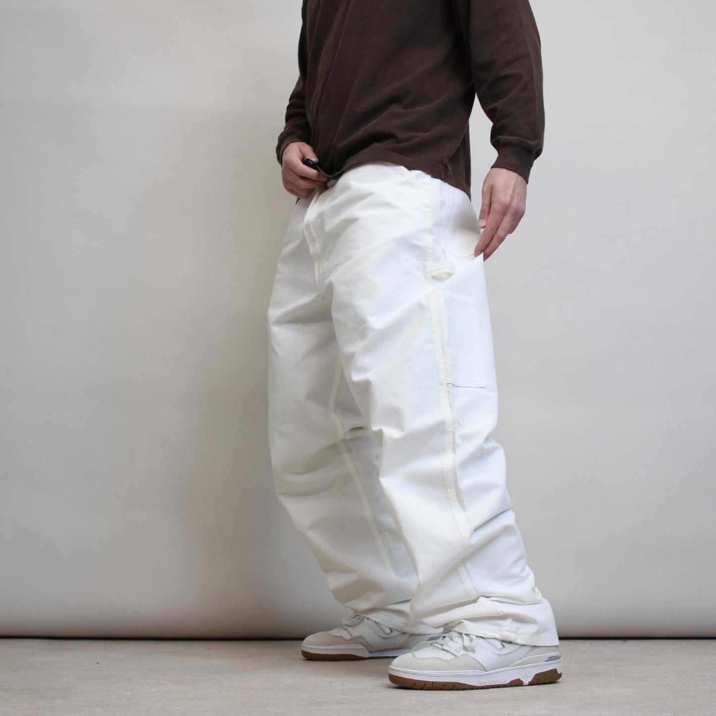 White carpenter pants W40L34 loose skater style cargos