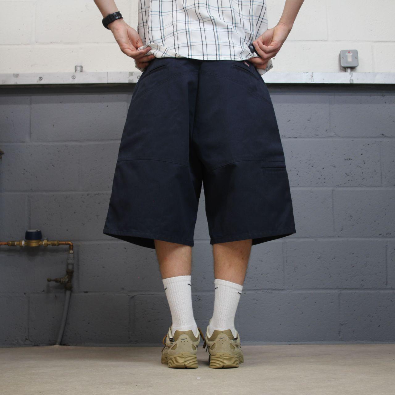 Dickies baggy chino shorts carpenter navy Chino style skater shorts long wide leg festival