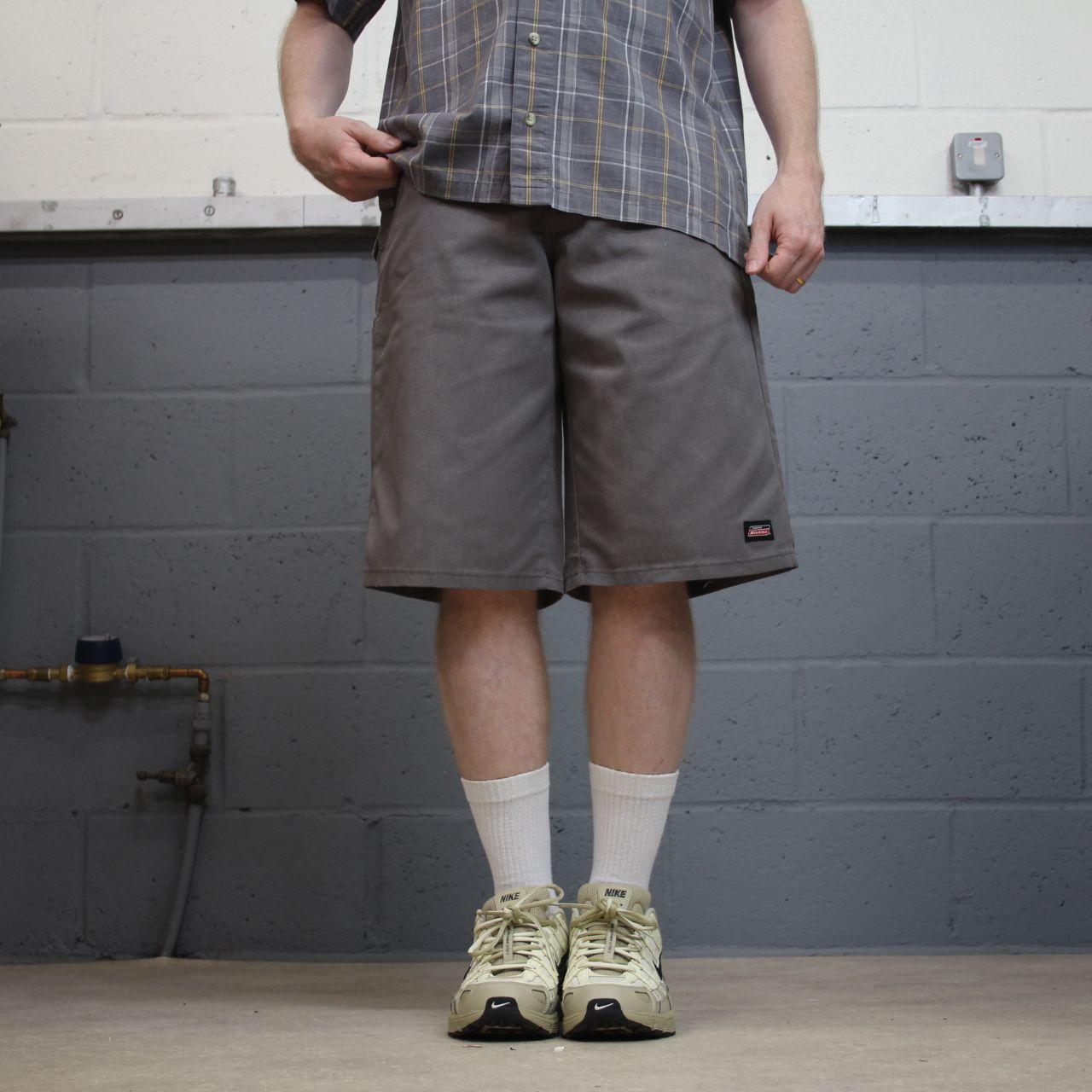 Dickies carpenter chino shorts long leg grey Twill chino skater style shorts loose fit