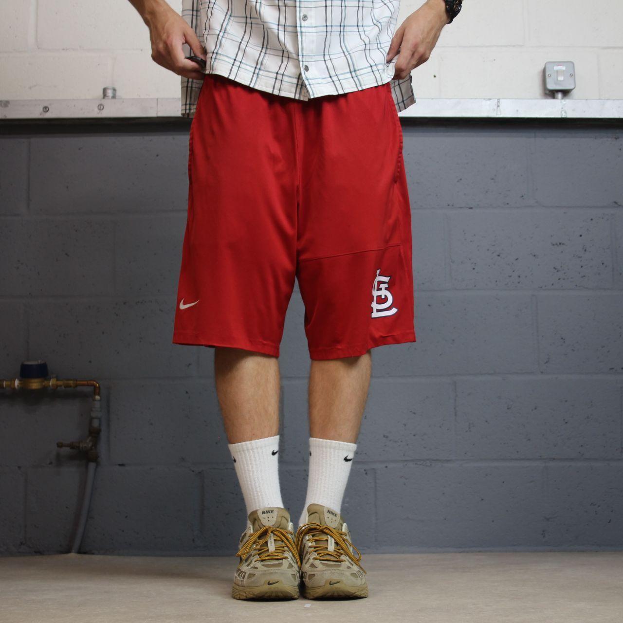 Nike sports shorts y2k loose red Comfy floaty summer gym shorts