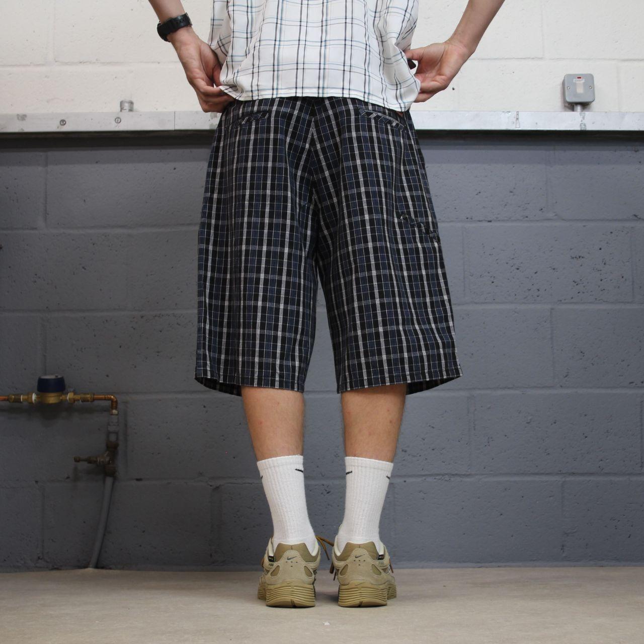 Dickies checkered chino shorts carpenter navy black Chino skater / surf shorts loose fit festival