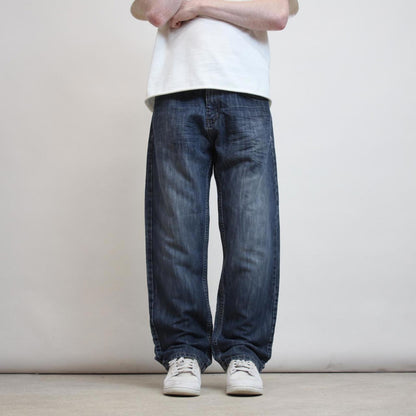 Mens loose Southpole jeans W36 L30 blue 90s style skater jeans
