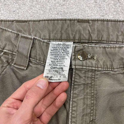 Y2K baggy fit Carhartt work pants wide leg khaki Loose skater cargo carpenter trousers