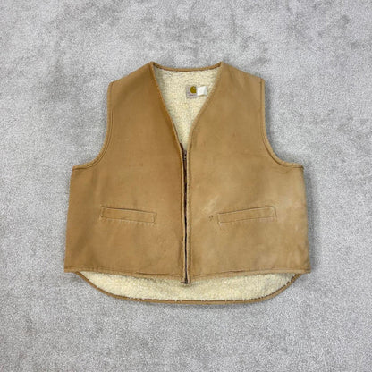 Tan vintage Carhartt Gilet XXL
