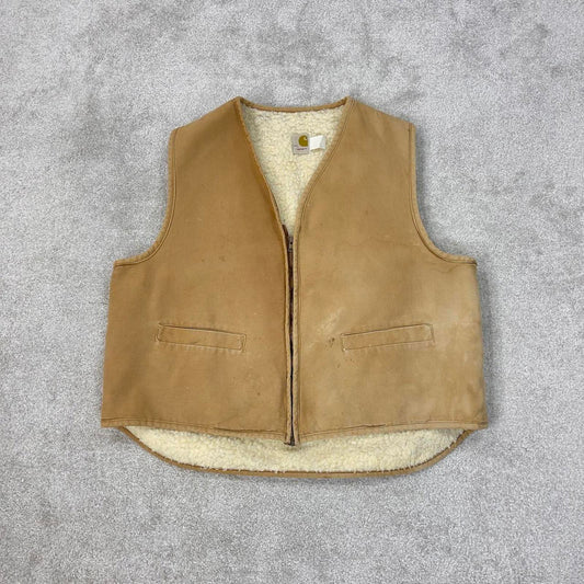 Tan vintage Carhartt Gilet XXL