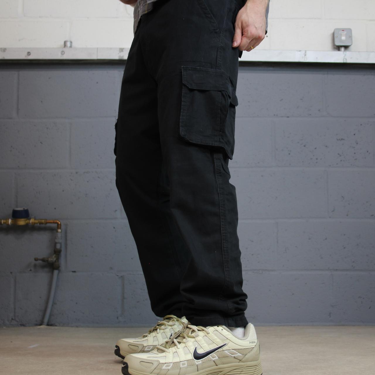 Wrangler cargo pants y2k black W34L30 Regular taper skater utility work pants