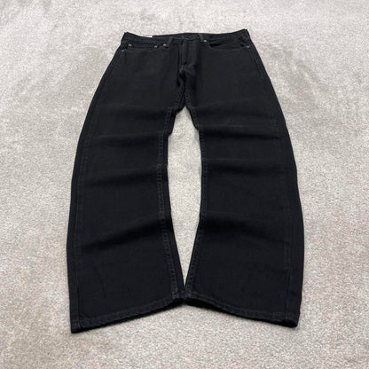 Black Levis 505 jeans y2k 90s style W34L32 red tab logo 5 pocket denim pants skater