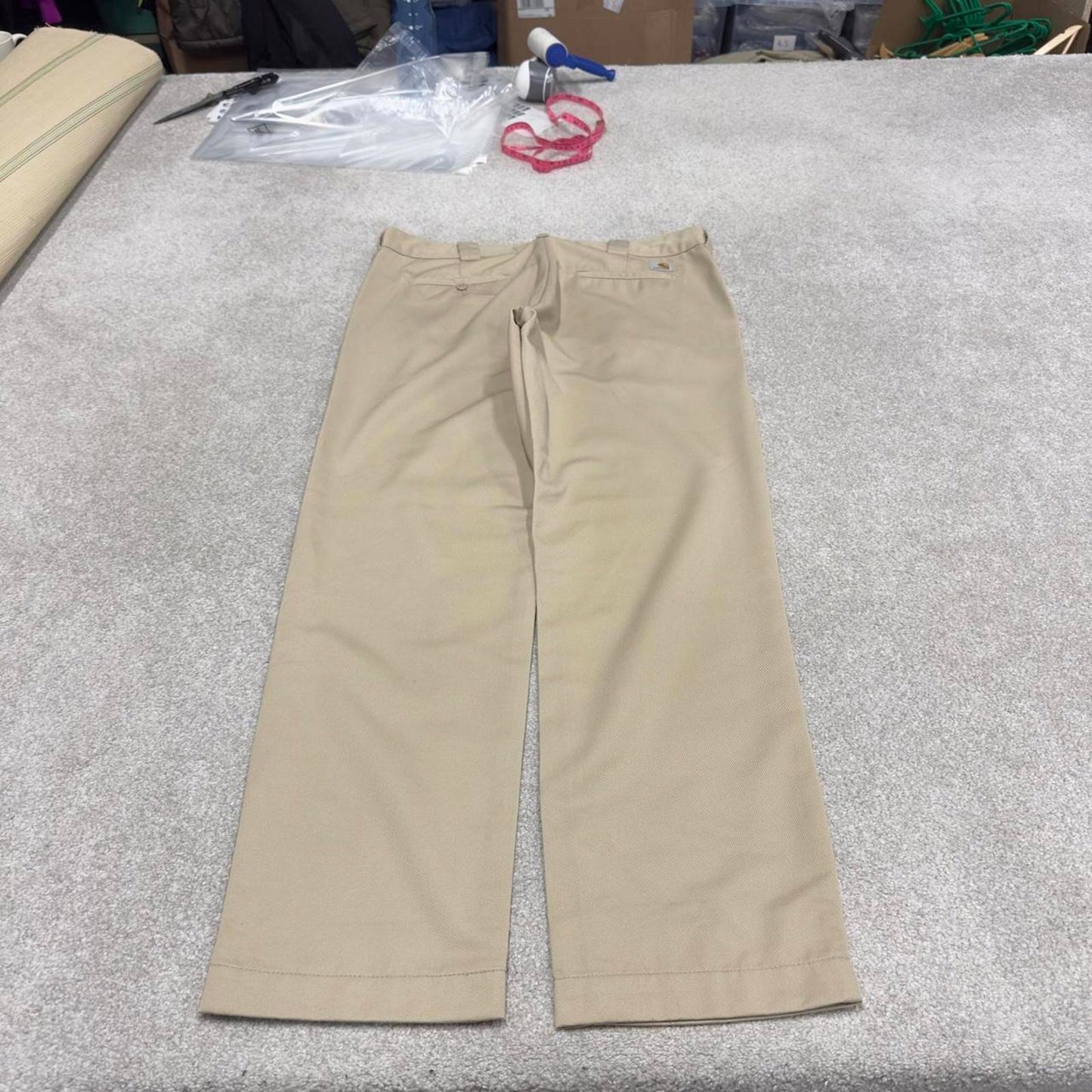 Y2k Carhartt WIP chino pants W34L32 Mens loose 00s y2k style work trousers